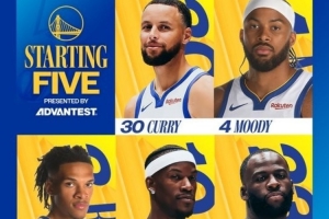 一样的对手一样的首发！勇士首发：理查德&穆迪继续搭档库追巴